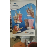 banner sorvete colorido preço Ortigueira