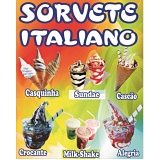 banner sorvete colorido Atuba